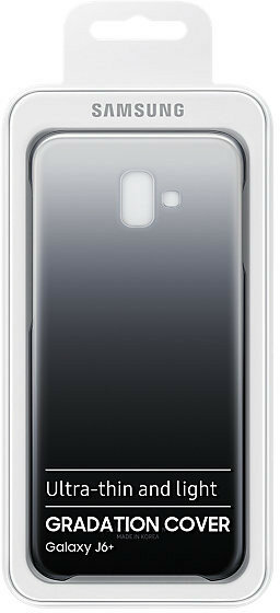 Etui SAMSUNG Gradation do Galaxy J6+ Czarny EF-AJ610CBEGWW