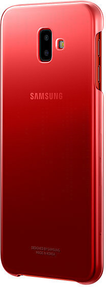 Etui SAMSUNG Gradation do Galaxy J6+ Czerwony EF-AJ610CREGWW