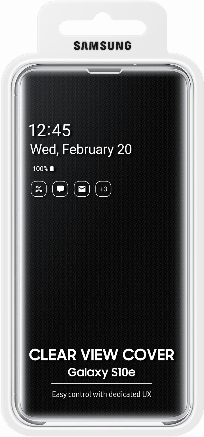 Etui SAMSUNG Clear View Cover do Galaxy S10e Czarny EF-ZG970CBEGWW
