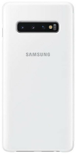 Etui SAMSUNG Clear View Cover do Galaxy S10 Plus Biały EF-ZG975CWEGWW
