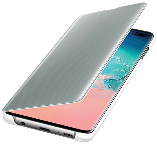 Etui SAMSUNG Clear View Cover do Galaxy S10 Plus Biały EF-ZG975CWEGWW