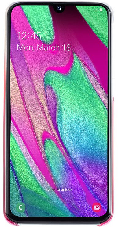 Etui SAMSUNG Gradation Cover do Samsung Galaxy A40 Różowy EF-AA405CPEGWW
