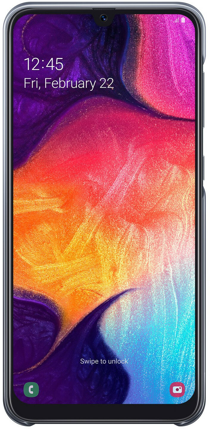 Etui SAMSUNG Gradation do Galaxy A50 Czarny EF-AA505CBEGWW