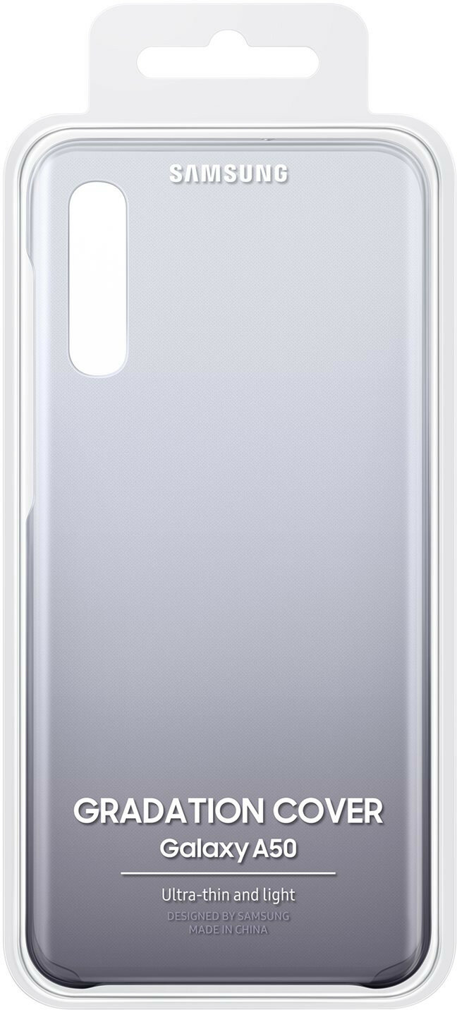 Etui SAMSUNG Gradation do Galaxy A50 Czarny EF-AA505CBEGWW