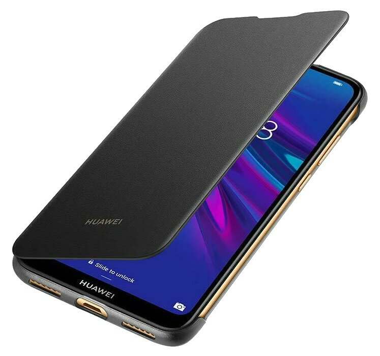 Etui na smartfon HUAWEI Flip Cover do Y6 (2019) Czarny