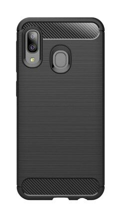 Etui na smartfon WG Carbon do Samsung Galaxy A20e (2019) Czarny