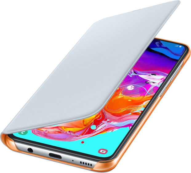 Etui SAMSUNG Wallet Cover do Galaxy A70 Biały EF-WA705PWEGWW