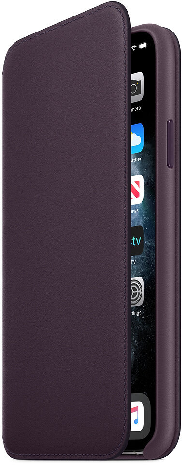 Etui APPLE Leather Folio do iPhone 11 Pro Śliwkowy MX072ZM/A