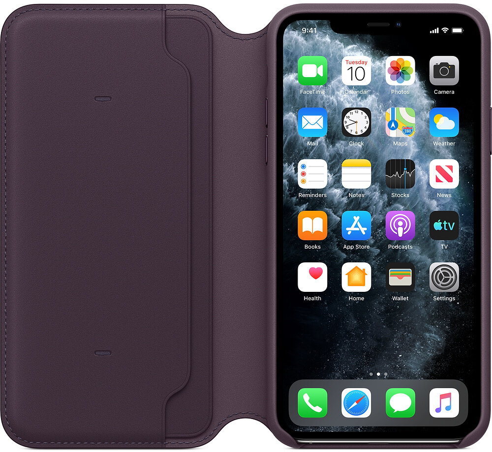 Etui APPLE Leather Folio do iPhone 11 Pro Śliwkowy MX072ZM/A