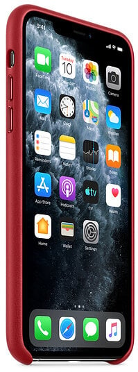 Etui APPLE Leather Case do iPhone 11 Pro Max PRODUCT(RED) Czerwony MX0F2ZM/A