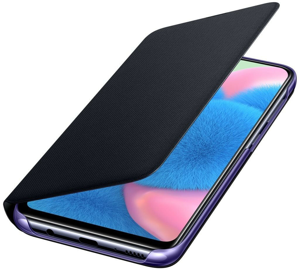 Etui SAMSUNG Wallet Cover do Galaxy A30s Czarny EF-WA307PBEGWW