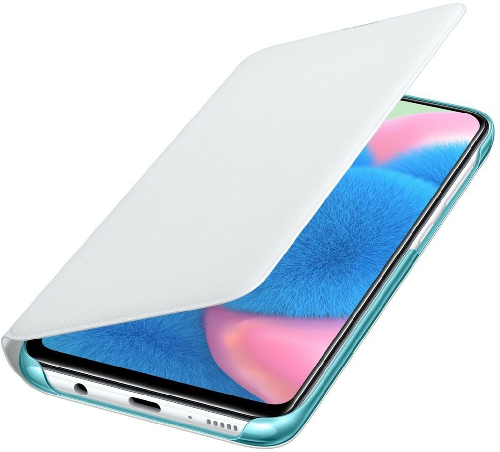 Etui SAMSUNG Wallet Cover do Galaxy A30s Biały EF-WA307PWEGWW