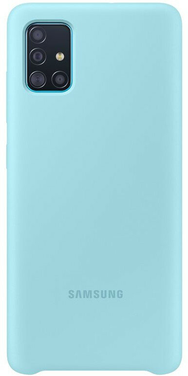 Etui SAMSUNG Silicone Cover do Galaxy A51 Niebieski EF-PA515TLEGEU