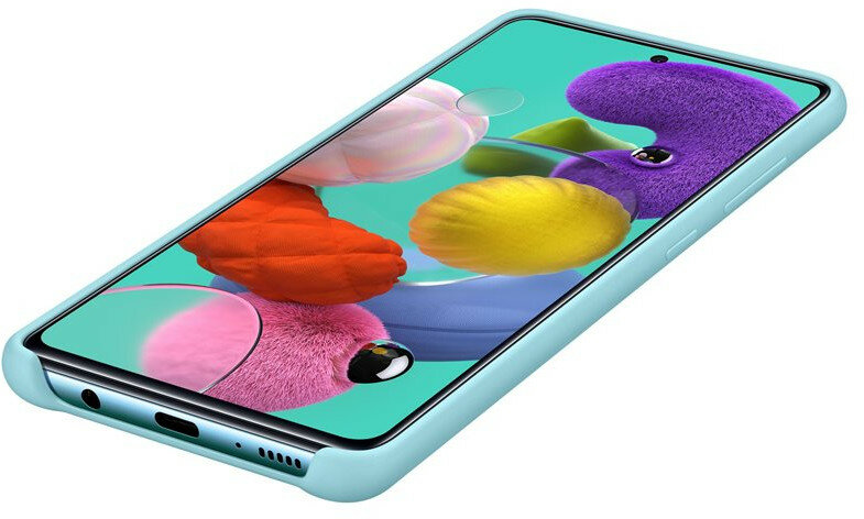 Etui SAMSUNG Silicone Cover do Galaxy A51 Niebieski EF-PA515TLEGEU