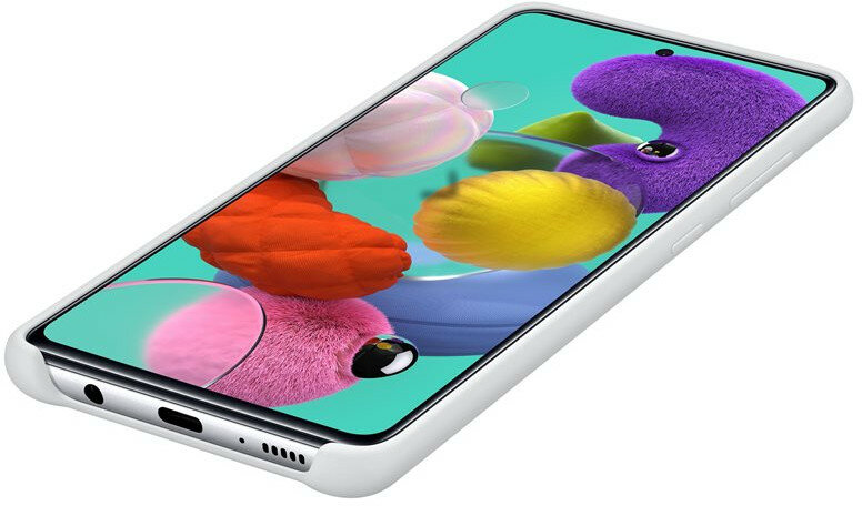 Etui SAMSUNG Silicone Cover do Galaxy A51 Biały EF-PA515TWEGEU