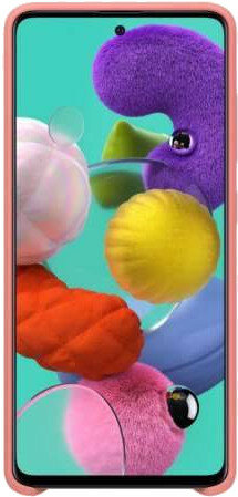 Etui SAMSUNG Silicone Cover do Galaxy A71 Różowy EF-PA715TPEGEU