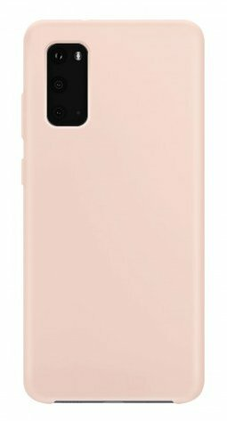 Etui na smartfon XQISIT Silicone do Samsung Galaxy S20 Różowy 38974