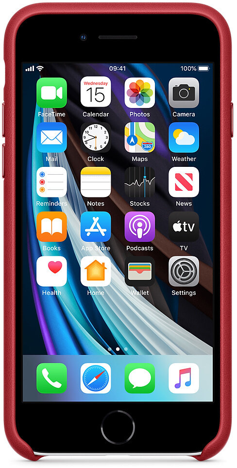 Etui APPLE Leather Case MM4D2ZM/A do iPhone SE Czerwony MXYL2ZM/A