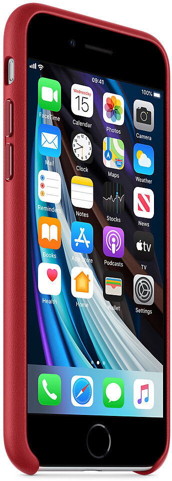 Etui APPLE Leather Case MM4D2ZM/A do iPhone SE Czerwony MXYL2ZM/A