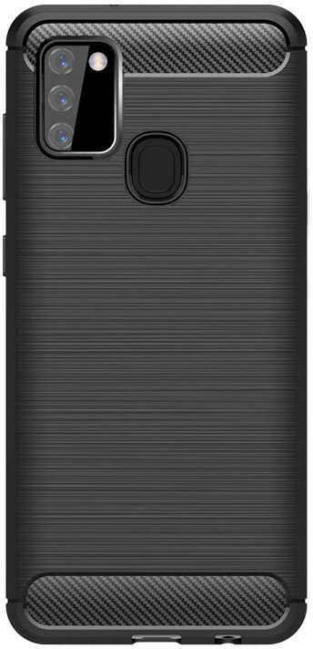 Etui WG Carbon do Samsung Galaxy A21s Czarny