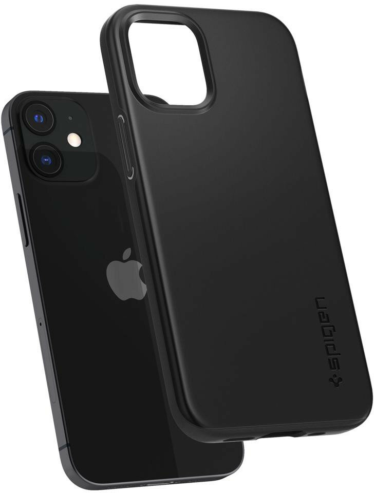 Etui SPIGEN Thin Fit do Apple iPhone 12 mini Czarny