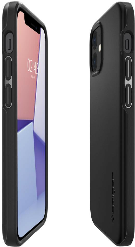 Etui SPIGEN Thin Fit do Apple iPhone 12 mini Czarny