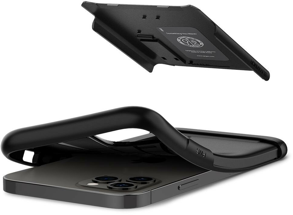 Etui SPIGEN Slim Armor do Apple iPhone 12/iPhone 12 Pro Czarny