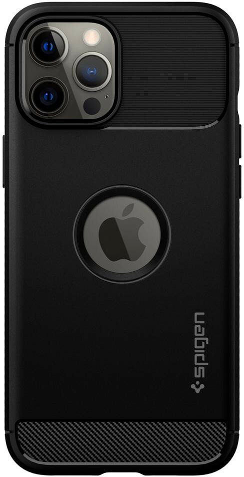 Etui SPIGEN Rugged Armor do Apple iPhone 12 Pro Max Czarny matowy