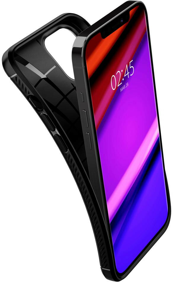 Etui SPIGEN Rugged Armor do Apple iPhone 12 Pro Max Czarny matowy