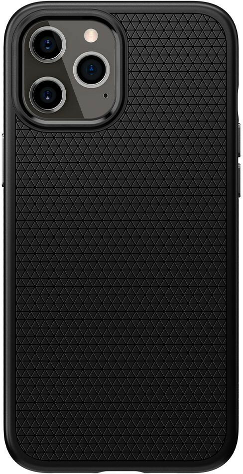 Etui SPIGEN Liquid Air do iPhone 12 Pro Max Czarny matowy