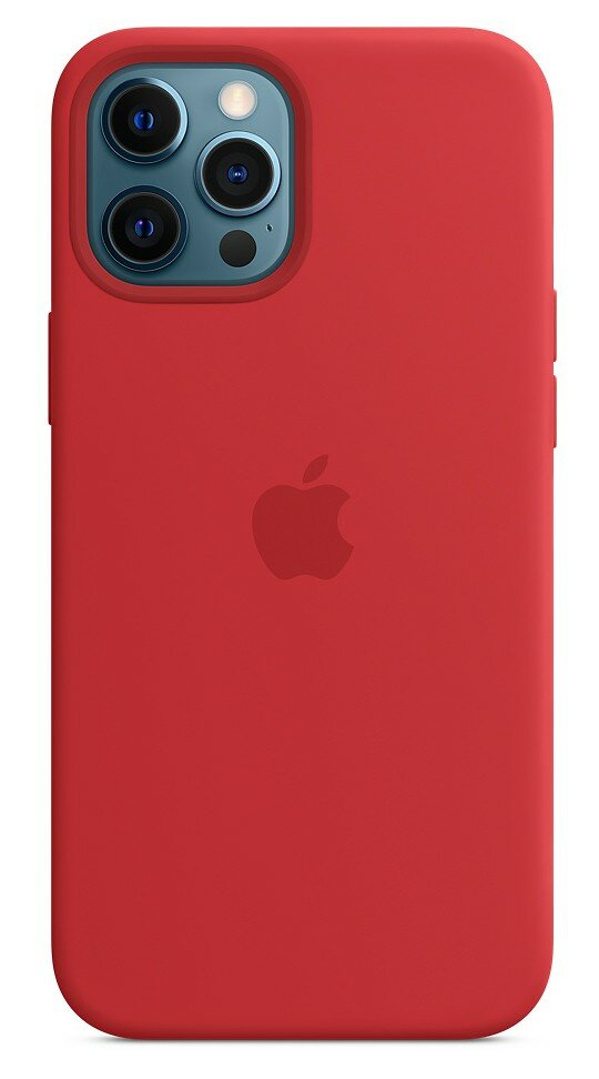 Silikonowe etui APPLE z MagSafe do iPhone’a 12 Pro Max (PRODUCT)RED MHLF3ZM/A