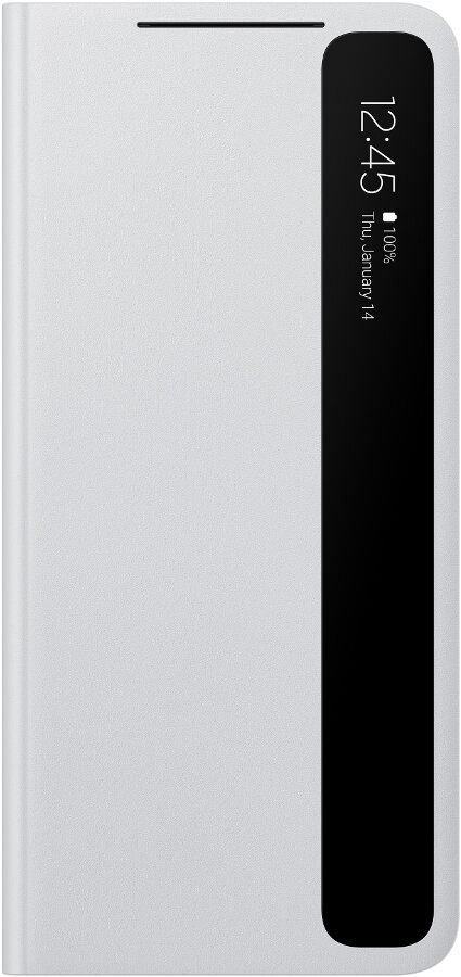 Etui SAMSUNG Smart Clear View do Galaxy S21 Ultra Jasnoszary EF-ZG998CJEG