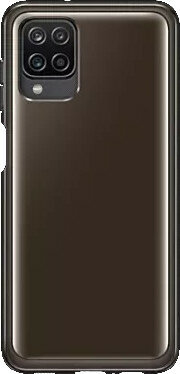 Etui SAMSUNG Soft Cover Clear do Samsung Galaxy A12 Czarny EF-QA125TBEGEU