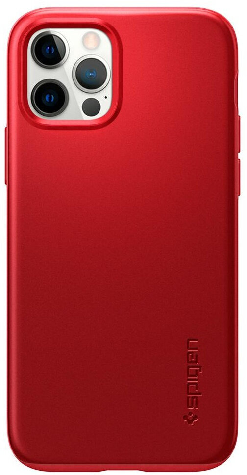Etui SPIGEN Thin Fit do Apple iPhone 12/iPhone 12 Pro Czerwony