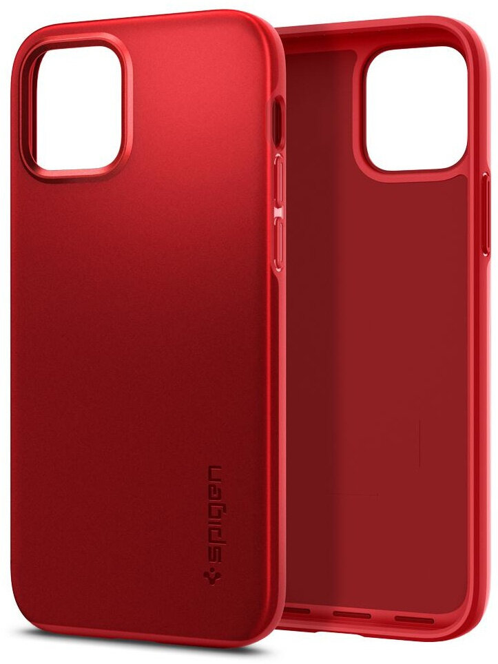 Etui SPIGEN Thin Fit do Apple iPhone 12/iPhone 12 Pro Czerwony