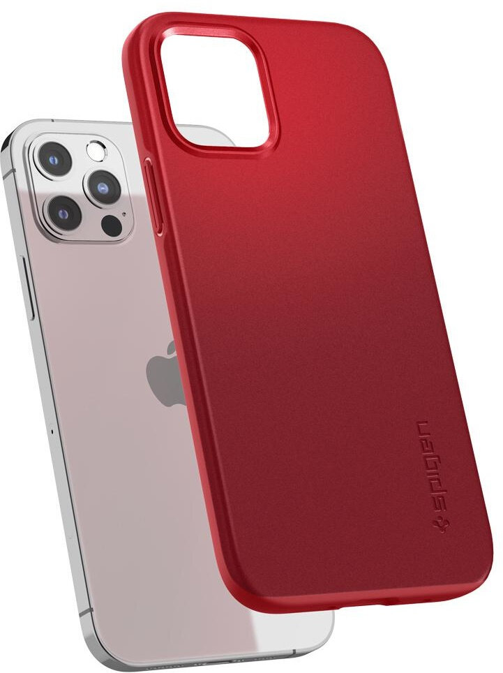 Etui SPIGEN Thin Fit do Apple iPhone 12/iPhone 12 Pro Czerwony