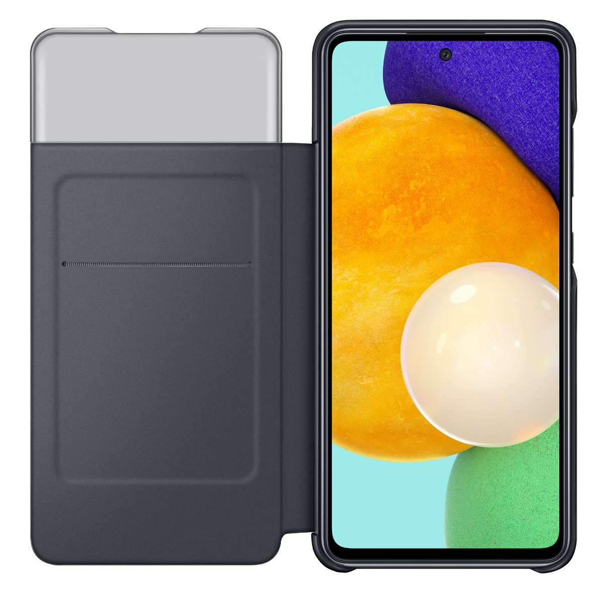 Etui SAMSUNG Smart S View Wallet Cover EE do Galaxy A52 Czarny EF-EA525PBEGEE