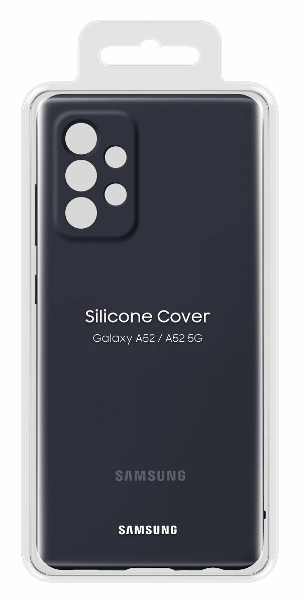 Etui SAMSUNG Silicone Cover dla Galaxy A52 Czarny EF-PA525TBEGWW