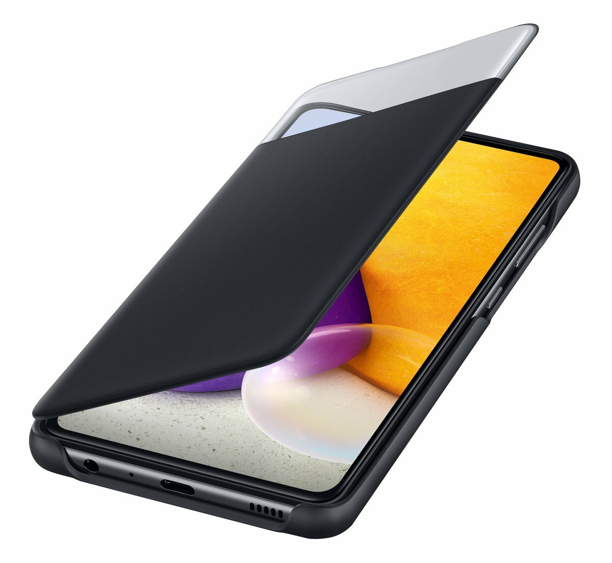 Etui SAMSUNG Smart S View Wallet Cover EE do Galaxy A72 Czarny EF-EA725PBEGEE