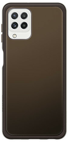 Wnętrze czarnego etui na telefon z białą etykietą z napisem 'Something You Want!'