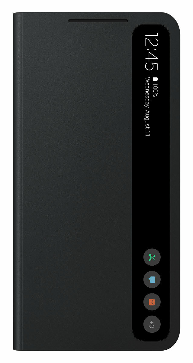 Etui SAMSUNG Smart Clear View do Galaxy S21 FE Czarny EF-ZG990CBEGEE