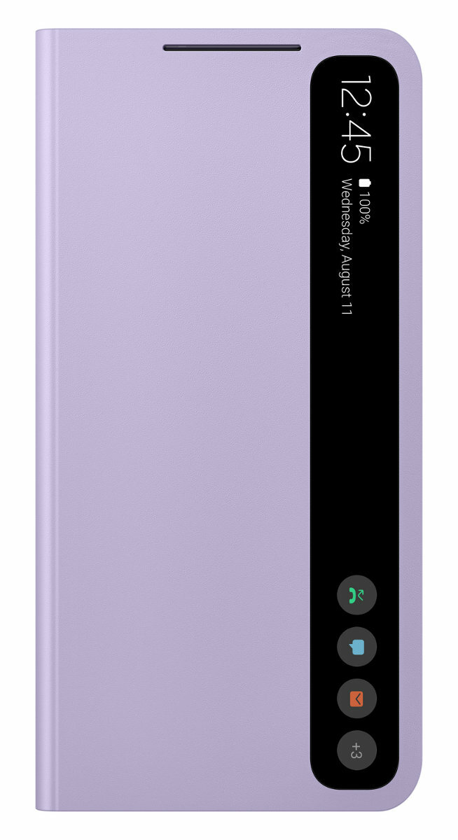 Etui SAMSUNG Smart Clear View do Galaxy S21 FE Lawendowy EF-ZG990CVEGEE