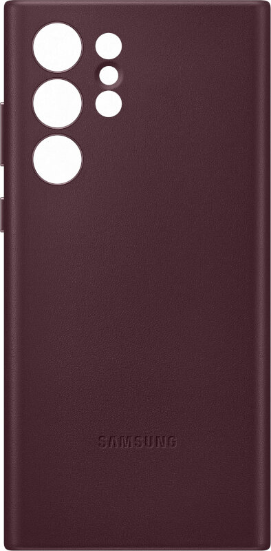 Etui SAMSUNG Leather Cover do Galaxy S22 Ultra Burgund EF-VS908LEEGWW