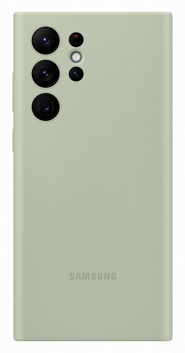 Etui SAMSUNG Silicone Cover do Galaxy S22 Ultra Oliwkowy EF-PS908TMEGWW