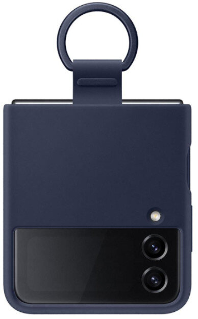 Etui SAMSUNG Silicone Cover z pierścieniem do Galaxy Z Flip4 5G Granatowy EF-PF721TNEGWW