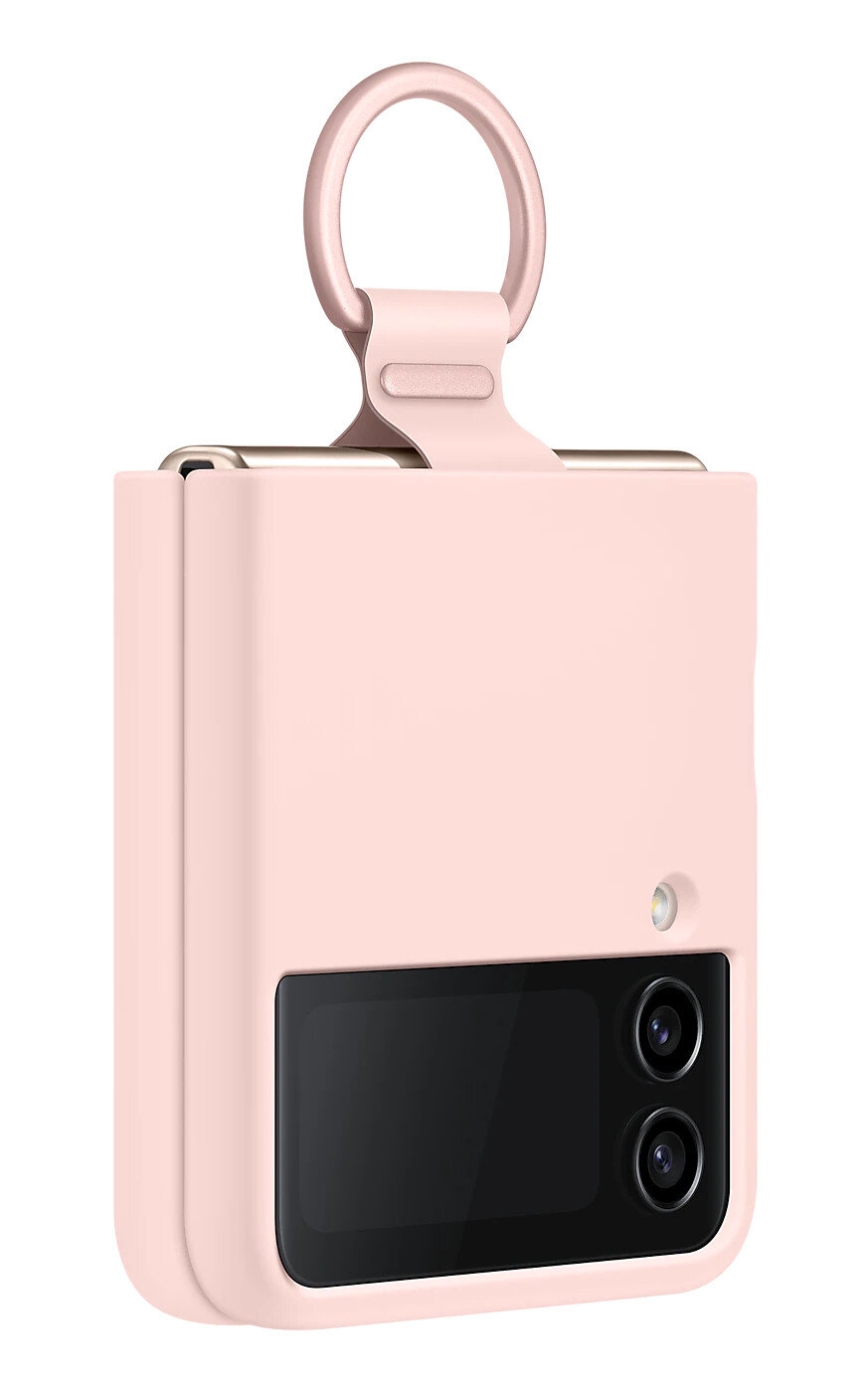 Etui SAMSUNG Silicone Cover z pierścieniem do Galaxy Z Flip4 5G Różowy EF-PF721TPEGWW