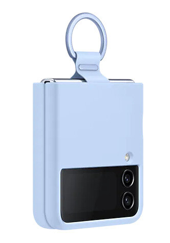 Etui SAMSUNG Silicone Cover z pierścieniem do Galaxy Z Flip4 5G Niebieski EF-PF721TLEGWW