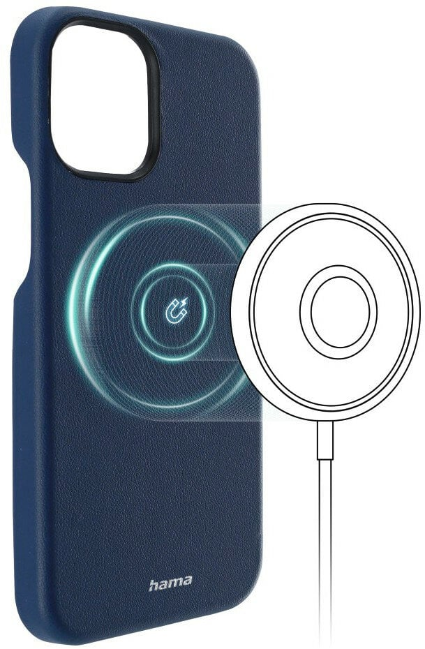 Etui HAMA MagCase Finest Sense do Apple iPhone 13 Niebieski