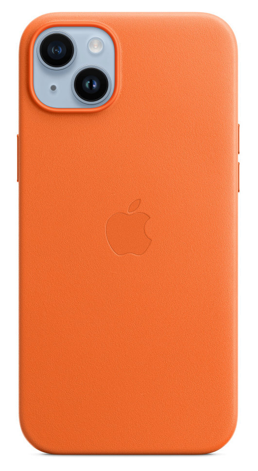 Skórzane etui z MagSafe APPLE do iPhone 14 Plus Pomarańczowy MPPF3ZM/A