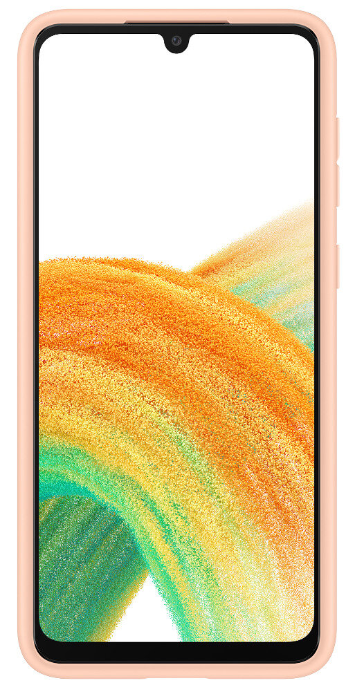 Różowy telefon z ekranem wyświetlającym grafikę cyfrową. Telefon ma różowe etui.